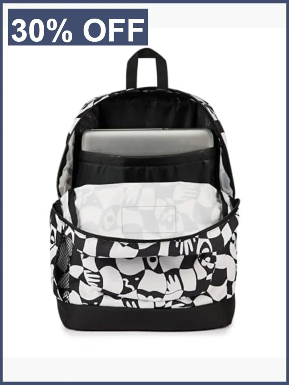 Large Backpack with Padded Laptop Sleeve, Water Bottle Pocket, 26L